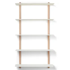 Gejst Shelves & Shelving Systems*Nivo shelf E large, Light oak- White