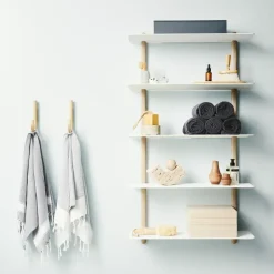 Gejst Shelves & Shelving Systems*Nivo shelf E large, Light oak- White