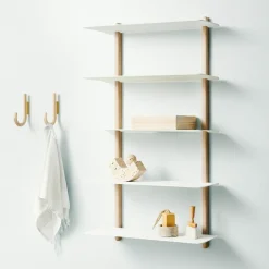 Gejst Shelves & Shelving Systems*Nivo shelf E large, Light oak- White