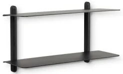 Gejst Shelves & Shelving Systems*Nivo shelf F large, oiled ash- Black