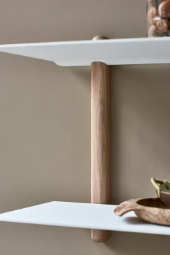 Gejst Shelves & Shelving Systems*Nivo shelf F large, Light oak-white BrownWhite