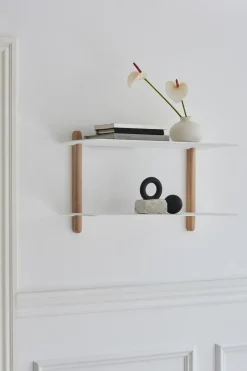 Gejst Shelves & Shelving Systems*Nivo shelf F large, Light oak-white BrownWhite