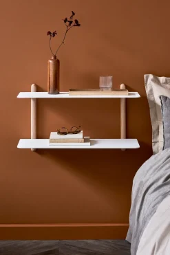 Gejst Shelves & Shelving Systems*Nivo shelf F large, Light oak-white BrownWhite