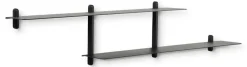 Gejst Shelves & Shelving Systems*Nivo shelf H large, oiled ash- Black