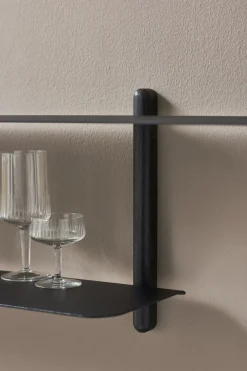 Gejst Shelves & Shelving Systems*Nivo shelf H large, oiled ash- Black