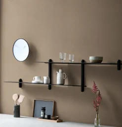 Gejst Shelves & Shelving Systems*Nivo shelf H large, oiled ash- Black