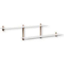 Gejst Shelves & Shelving Systems*Nivo shelf H, Light oak- White