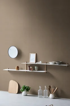 Gejst Shelves & Shelving Systems*Nivo shelf H, Light oak- White