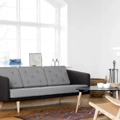 Fredericia Furniture Sofas*No 1 sofa 3 seater, Remix 173-remix 123-ekben Grey