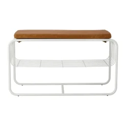 Scandi Living Shoe Racks*Nod bench/shoe rack 80x36x42 cm, White