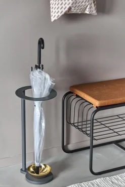 Scandi Living Shoe Racks*Nod bench/shoe rack 80x36x42 cm, Black