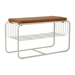 Scandi Living Shoe Racks*Nod bench/shoe rack 80x36x42 cm, Beige