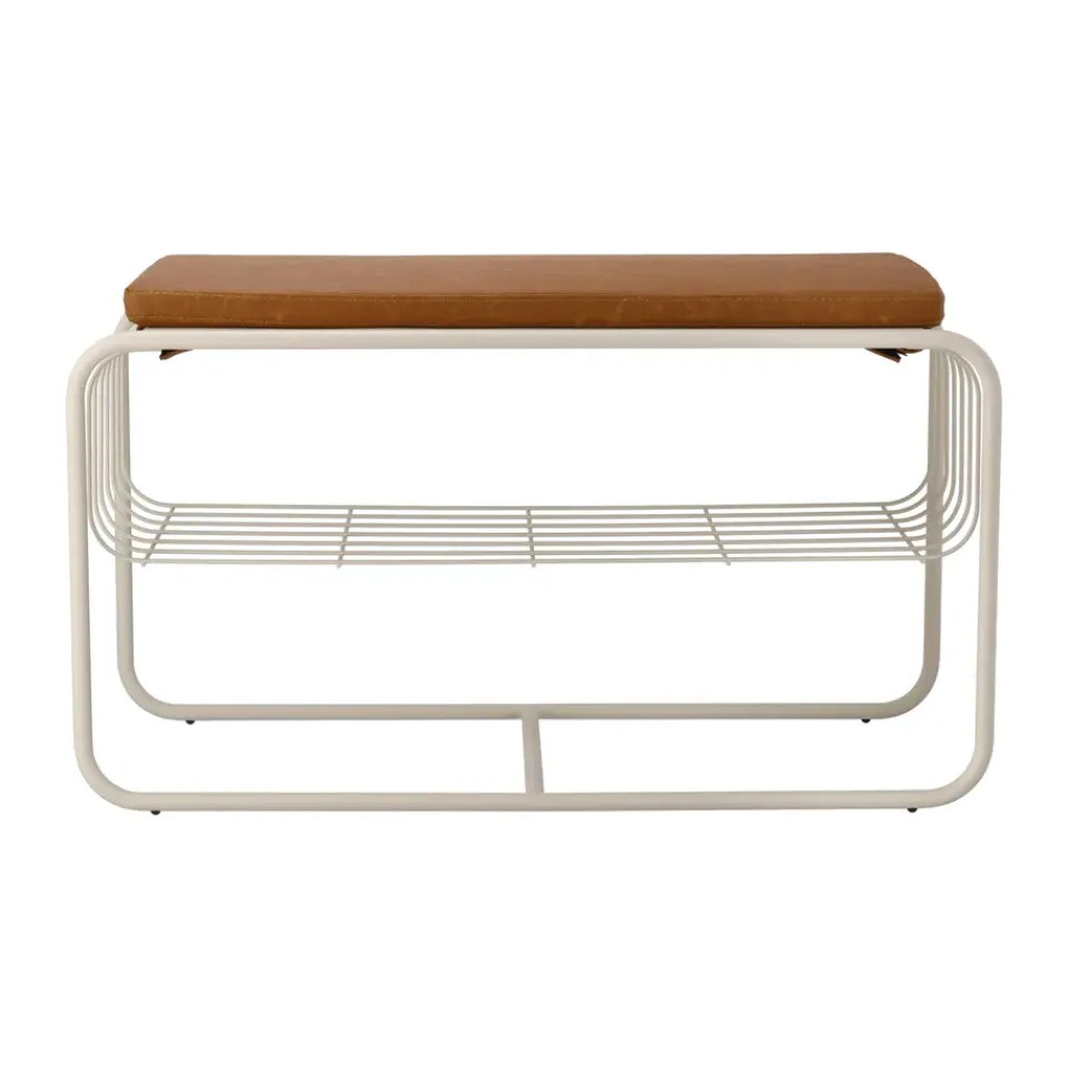 Scandi Living Shoe Racks*Nod bench/shoe rack 80x36x42 cm, Beige