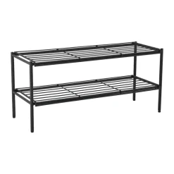 Scandi Living Shoe Racks*Nod shoe rack 80x30x37 cm, Black