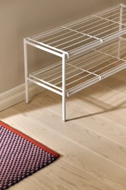 Scandi Living Shoe Racks*Nod shoe rack 80x30x37 cm, White