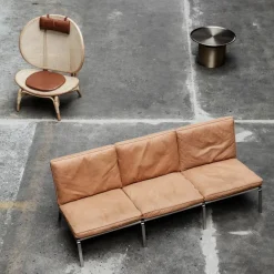 NORR11 Armchairs & Footstools|Chairs*Nomad lounge chair, Natural-cognac leather Brown