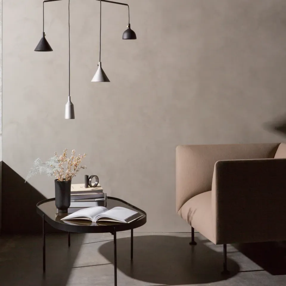 Audo Copenhagen Coffee Tables*NoNo coffee tableL 59.5x96.5 cm, Black- Brown