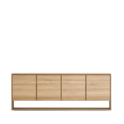 Ethnicraft Dressers & Sideboards*Nordic sideboard, Oiled oak 4 doors Beige
