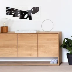 Ethnicraft Dressers & Sideboards*Nordic sideboard, Oiled oak 4 doors Beige