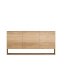 Ethnicraft Dressers & Sideboards*Nordic sideboard, Wax oiled oak 3 doors Beige