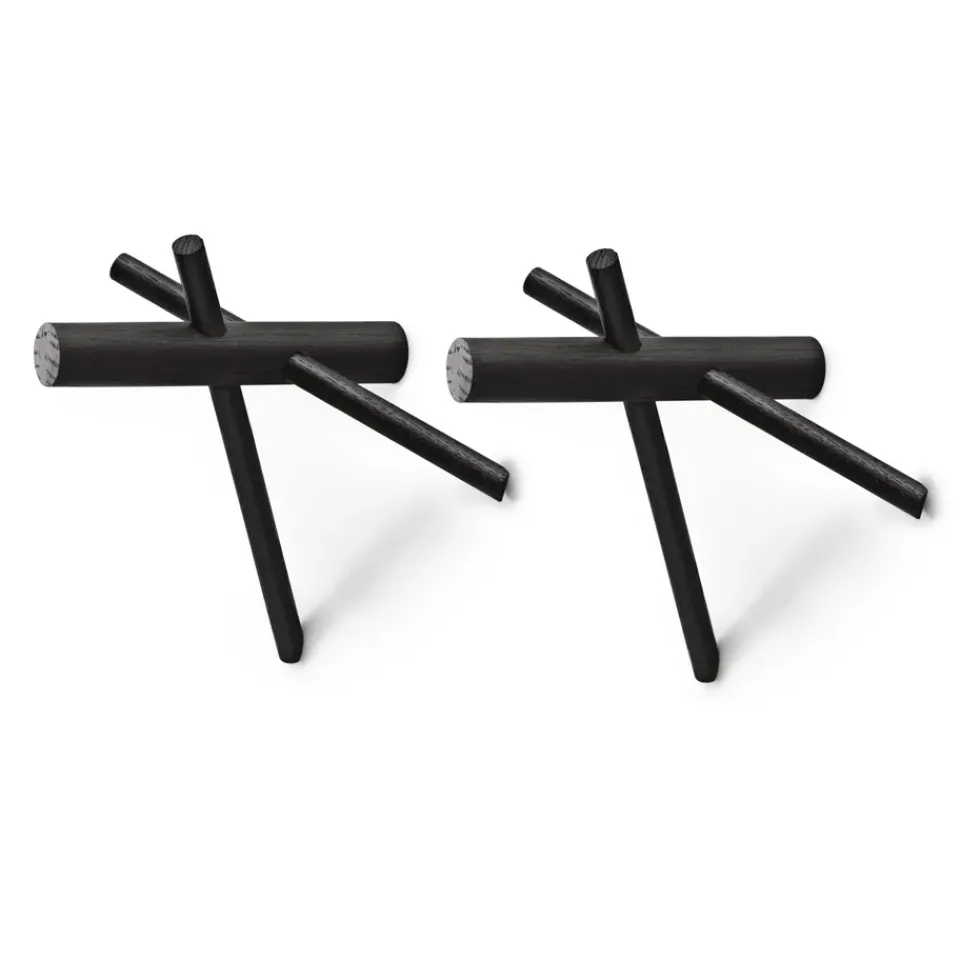 Normann Copenhagen Clothes Racks, Coat Stands & Hangers*Normann Sticks hanger, 2-pack Black