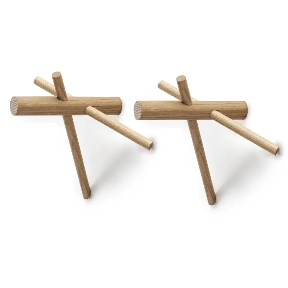 Normann Copenhagen Clothes Racks, Coat Stands & Hangers*Normann Sticks hanger, natural 2-pack Brown