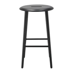 1898 Bar Stools*Norrabo barstool 65 cm, lacquered oak Black