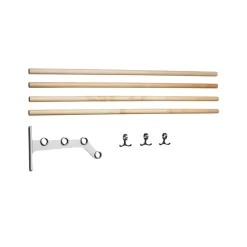 Essem Design Hat Rack & Hat Shelves*Nostalgi 291 add-on hat shelf, Birch, aluminium stand Beige