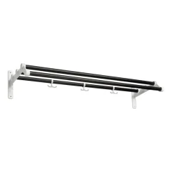 Essem Design Hat Rack & Hat Shelves*Nostalgi 291 hat shelf 100 cm, Black oiled oak-white BlackWhite