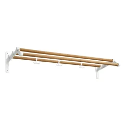 Essem Design Hat Rack & Hat Shelves*Nostalgi 291 hat shelf 100 cm, Bambu-white BrownWhite