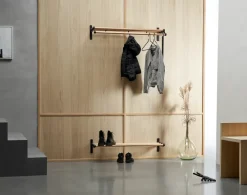 Essem Design Hat Rack & Hat Shelves*Nostalgi 291 hat shelf 100 cm, - Black