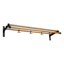 Essem Design Hat Rack & Hat Shelves*Nostalgi 291 hat shelf 100 cm, Oak - Black