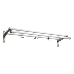 Essem Design Hat Rack & Hat Shelves*Nostalgi 291 hat shelf 100 cm, White-aluminum WhiteSilver-coloured