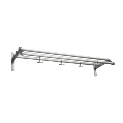 Essem Design Hat Rack & Hat Shelves*Nostalgi 291 hat shelf, Aluminium Silver-coloured