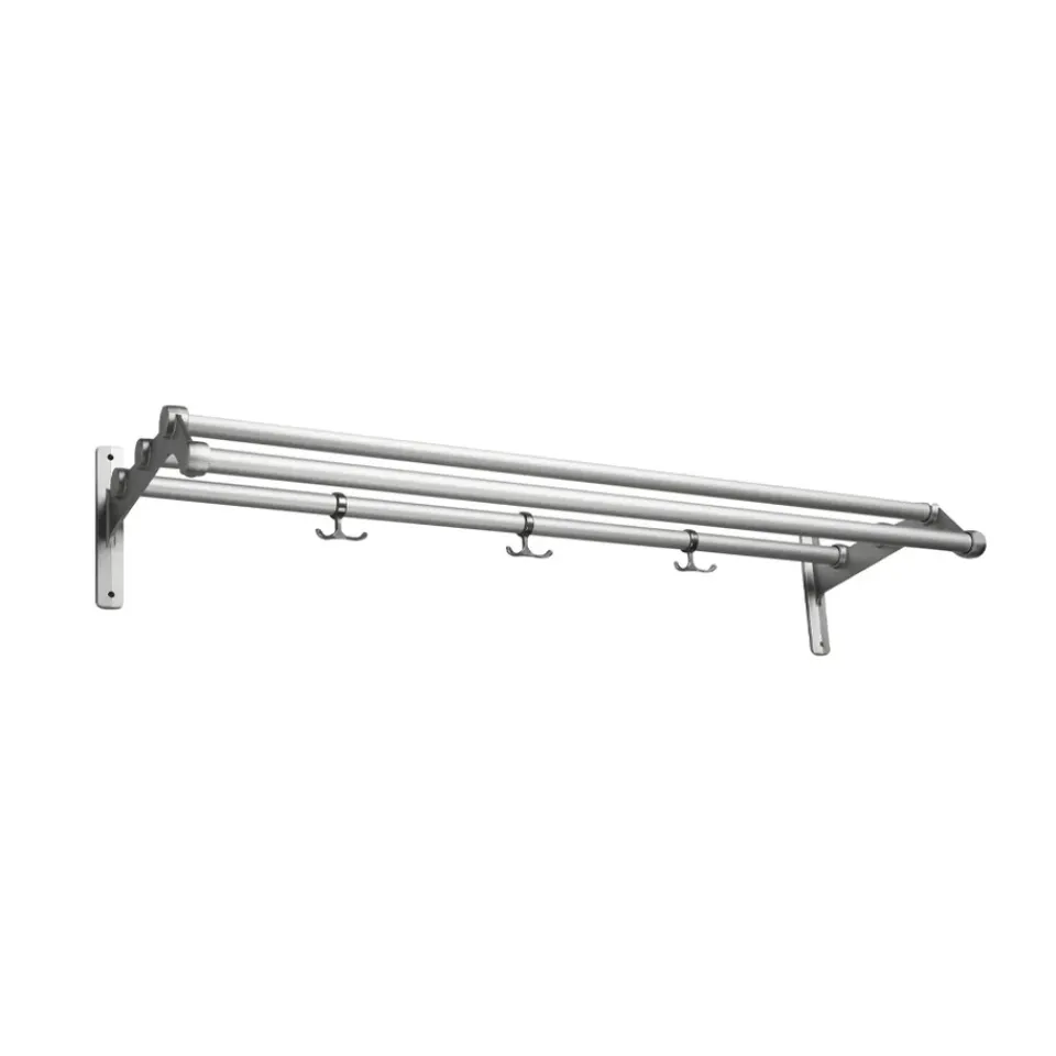 Essem Design Hat Rack & Hat Shelves*Nostalgi 291 hat shelf, Aluminium Silver-coloured