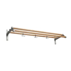 Essem Design Hat Rack & Hat Shelves*Nostalgi 291 hat shelf, Ash, aluminium Beige