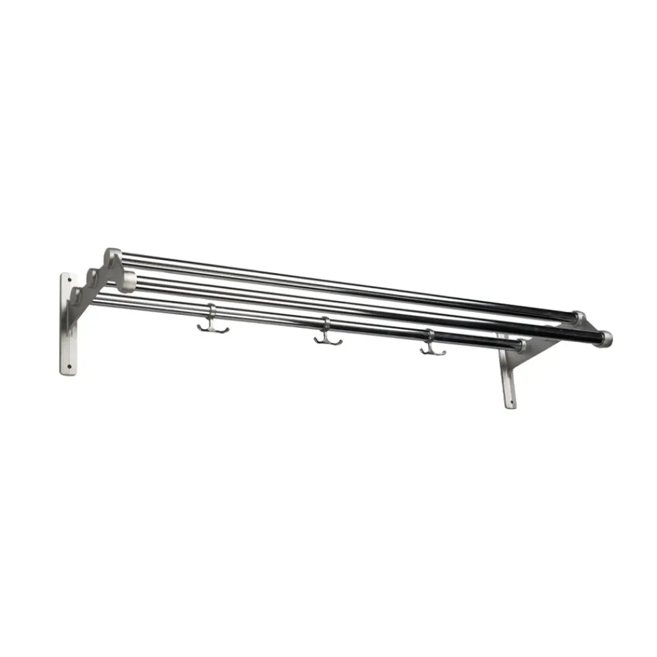 Essem Design Hat Rack & Hat Shelves*Nostalgi 291 hat shelf, Chrome, aluminium Silver-coloured
