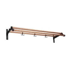 Essem Design Hat Rack & Hat Shelves*Nostalgi 291 hat shelf, Copper, black Orange