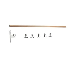 Essem Design Clothes Racks, Coat Stands & Hangers*Nostalgi add-on Hook rack, Oak, aluminium stand Beige