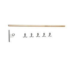 Essem Design Clothes Racks, Coat Stands & Hangers*Nostalgi add-on Hook rack, Birch, aluminium stand Beige