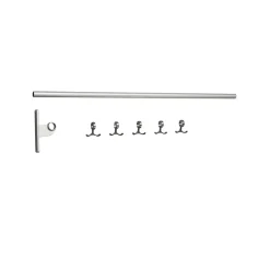 Essem Design Clothes Racks, Coat Stands & Hangers*Nostalgi add-on Hook rack, Aluminium, aluminium stand Silver-coloured