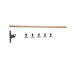 Essem Design Clothes Racks, Coat Stands & Hangers*Nostalgi add-on Hook rack, Oak, black stand Beige