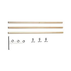Essem Design Hat Rack & Hat Shelves*Nostalgi add-on shoe or hat shelf, Birch, aluminium stand Beige