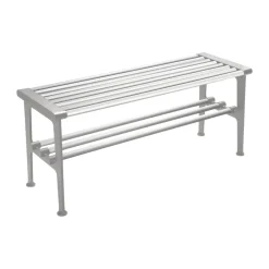 Essem Design Benches*Nostalgi bench 100 cm, Aluminium Silver-coloured