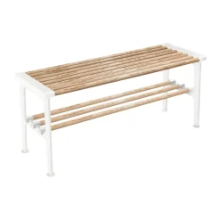 Essem Design Benches*Nostalgi bench 100 cm, Ash-white BrownWhite