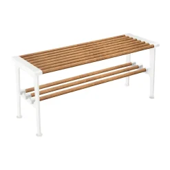 Essem Design Benches*Nostalgi bench 100 cm, Bamboo-white BrownWhite