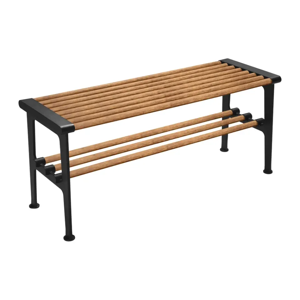 Essem Design Benches*Nostalgi bench 100 cm, Bamboo-black BrownBlack