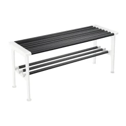 Essem Design Benches*Nostalgi bench 100 cm, Black-white BlackWhite