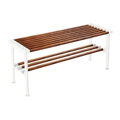 Essem Design Benches*Nostalgi bench 100 cm, Walnut-white BrownWhite