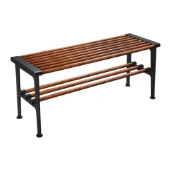 Essem Design Benches*Nostalgi bench 100 cm, Walnut-black BrownBlack